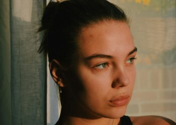 Woman with natural skin